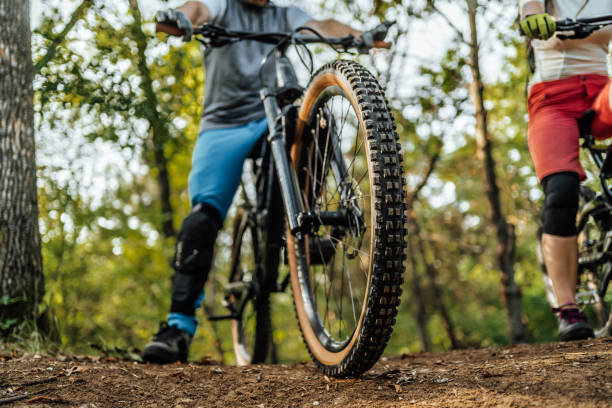 istock Low-angle view of a mountain biker on a dirt road 1780431386