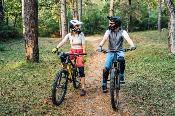 istock Mountain biker couple ready for an adventure 1780432681