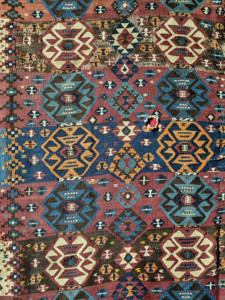 красочная текстура ковра ковра - southwest usa floral pattern textile textured стоковые фото и изображения