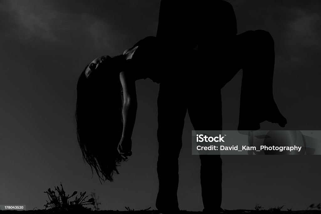 Death A murderer and his victim Serial Killings Stock Photo