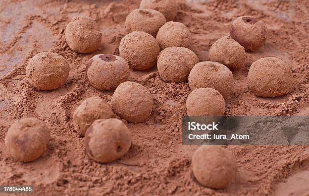 Cherries In The Cocoa Stock Photo - Download Image Now - Cacao Fruit, Canned Food, Cherry