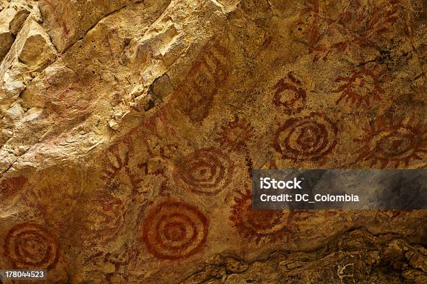Muisca Cave Paintings Stock Photo - Download Image Now - Archaeology, Colombia, Ancient