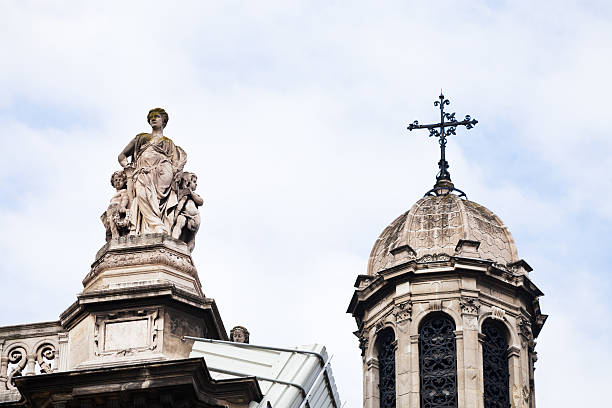 cupola of old Sainte-Trinite Church in Paris