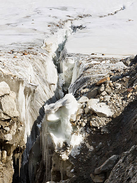 istock Crevasse at Vigne Glacier 178045122