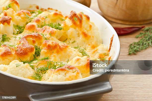 Baked Cauliflower Stock Photo - Download Image Now - Baked, Breakfast, Cauliflower