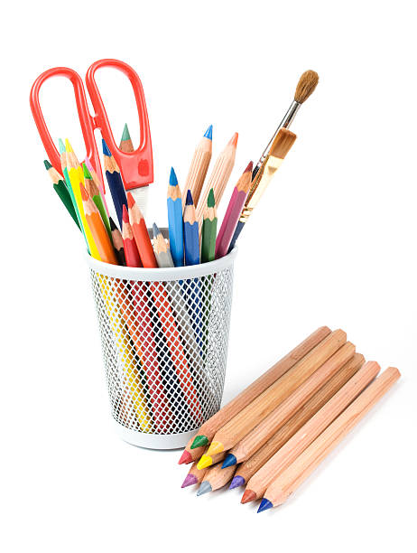 istock color pencils with brushes isolated on the white 178046663