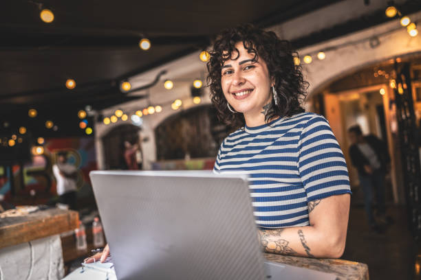istock Receptionist using computer at a restaurant of hotel boutique 1780473637