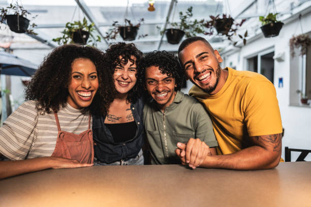 istock Portrait of friends at hostel 1780477623