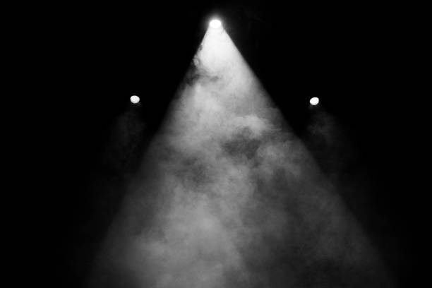 istock Dry white ice smoke clouds fog empty stage textured. 1780478968
