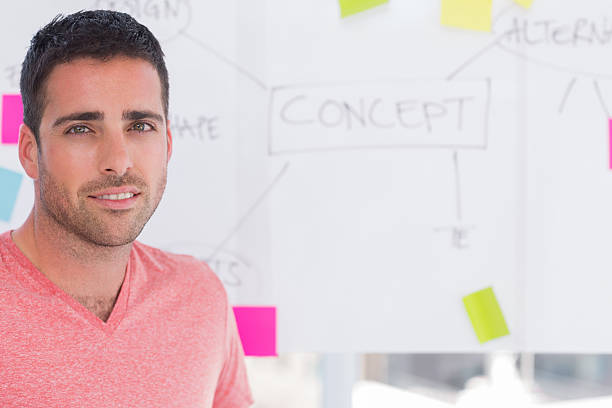 istock Designer standing in front of whiteboard 178047902