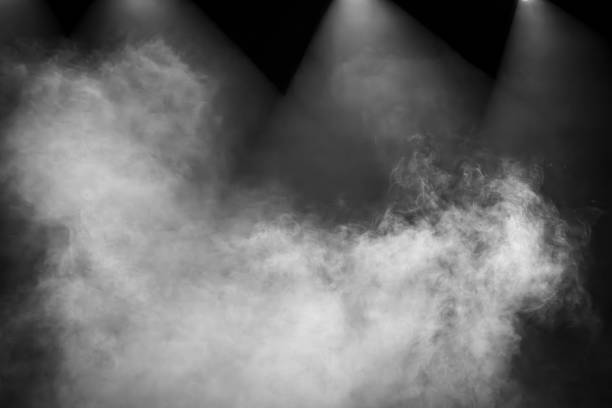 istock Dry white ice smoke clouds fog empty stage textured. 1780479543