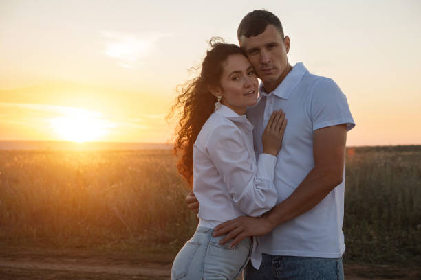 istock Harmony and devotion in relationship of loving couple at sunset 1780484859