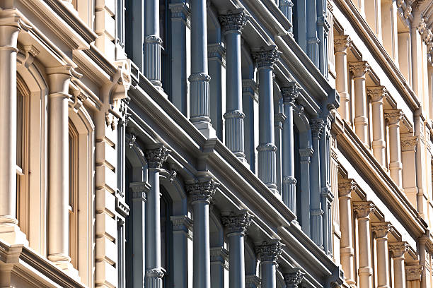 istock facade at old houses downtown in New York 178049533
