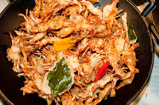 Chinese food, fried crab