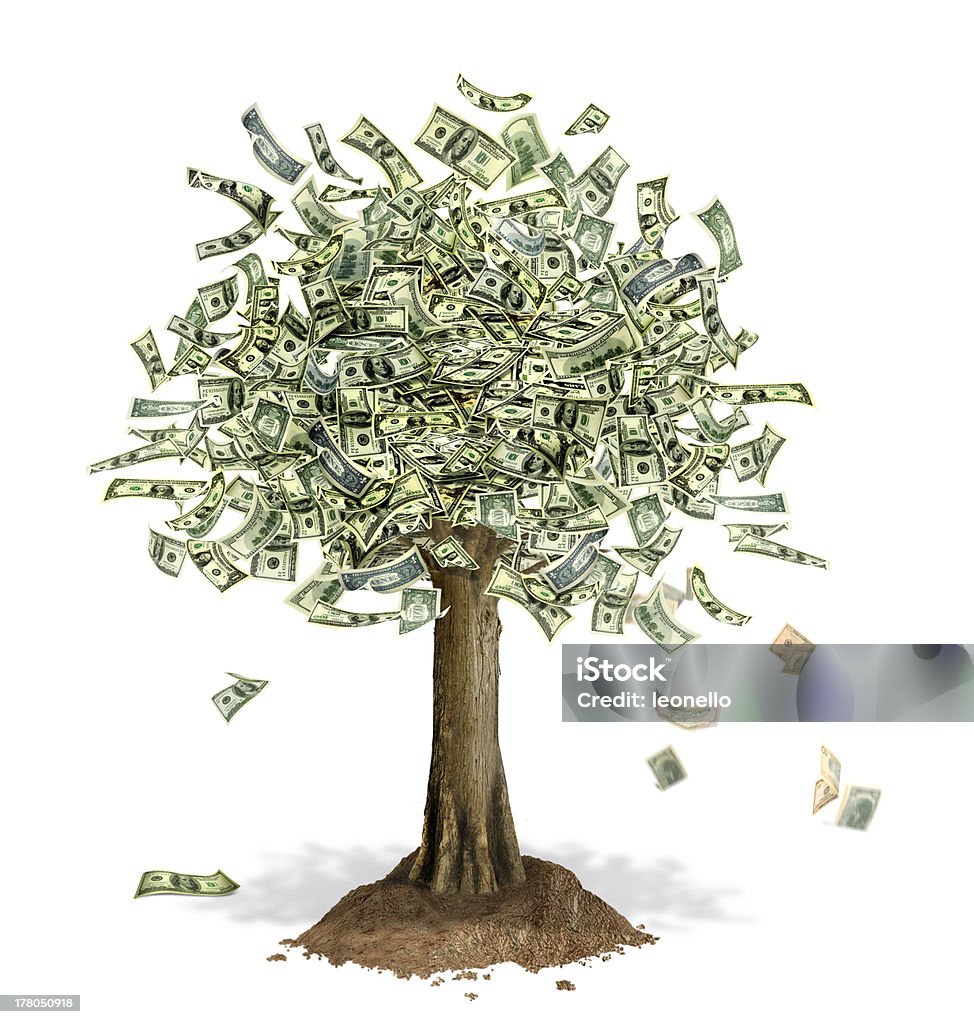 Money Tree Với Tiền Giấy Đô La Mỹ Thay Cho Lá Hình ảnh Sẵn có ...
