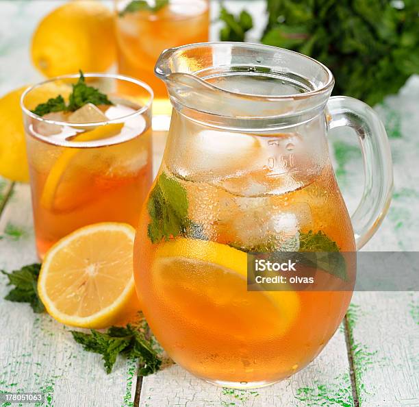 Iced Tea Stock Photo - Download Image Now - Ice Tea, Pitcher - Jug, Color Image