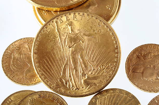 istock Lot of Gold coins for saving 178051462