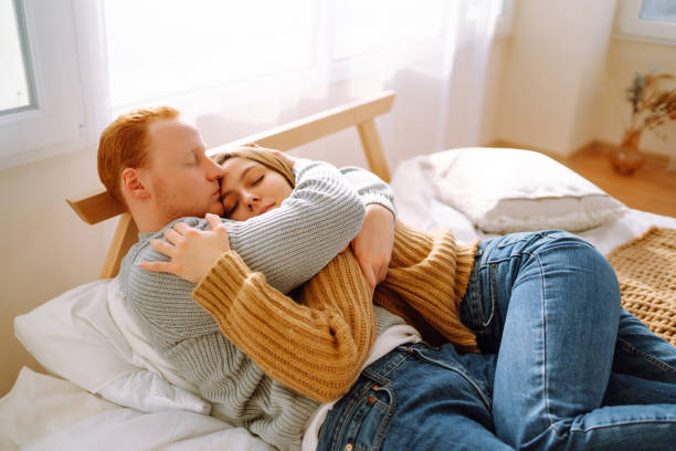 istock Beautiful young couple at home. 1780515064
