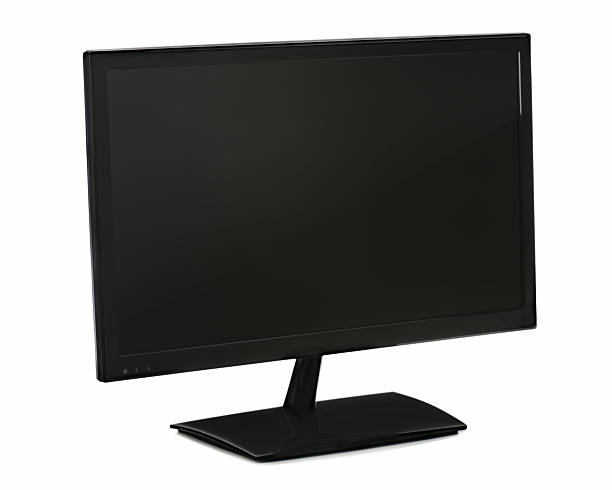 istock Black lcd monitor isolated on white background. 178052462