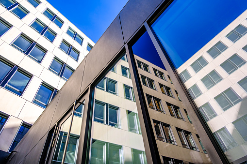 typical windows at a modern office building - photo