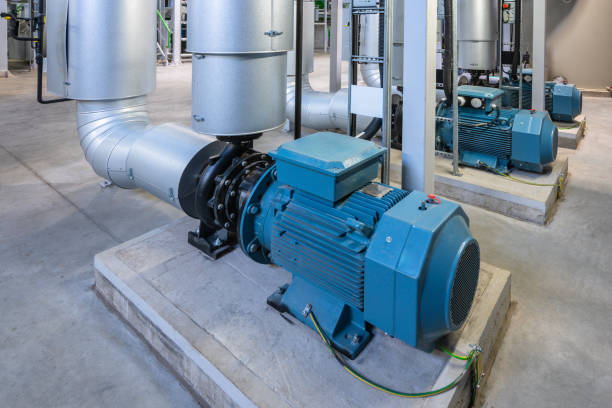 Large gas boiler room