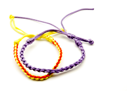 Bracelets surrounded by white background