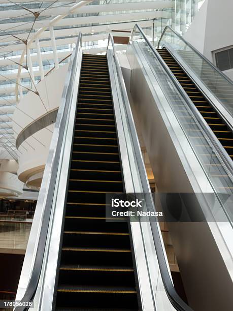 Escalator Stock Photo - Download Image Now - Built Structure, Ceiling, City