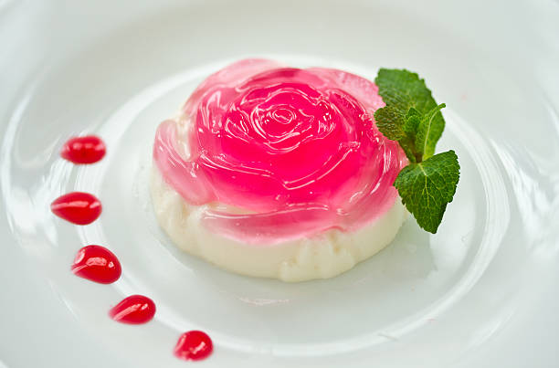 istock Milk jelly in a rose 178056087