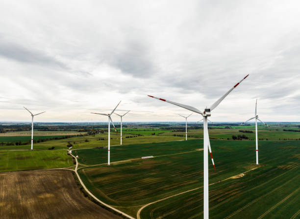 istock Aerial view of Wind Turbines. 1780564997