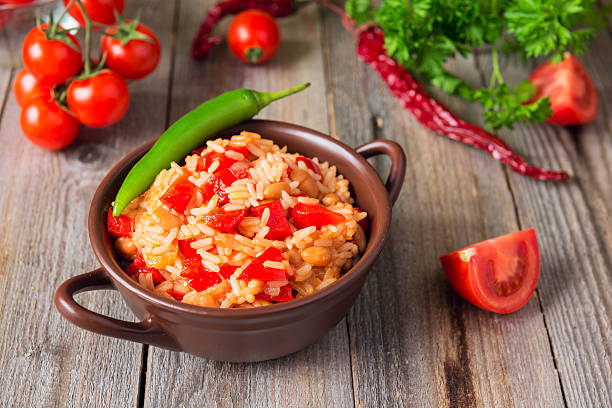 istock Rice with sweet pepper and onion 178057260