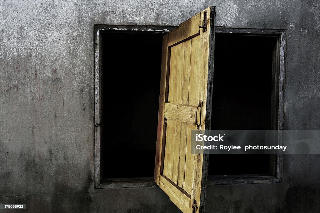 old window old window in the old house  located in Thailand Architecture Stock Photo