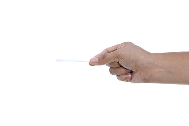 istock Female hand holding a cotton swab 178059003