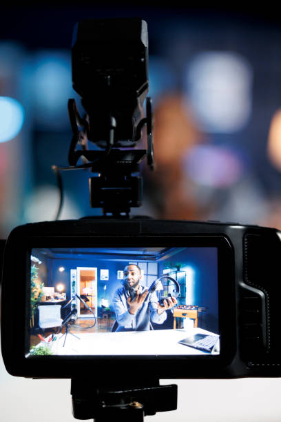 istock Camera recording headphones repair 1780590604