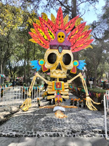 Tepotzotlán is a Mexican viceregal town. Day of the Dead Offerings and Altars, November 2, 2023, State of Mexico, MexicoState of Mexico, Tepotzotlán is a Mexican viceregal town. Day of the Dead Offerings and Altars, November 2, 2023, State of Mexico, MexicoState of Mexico, all hallows by the tower stock pictures, royalty-free photos & images