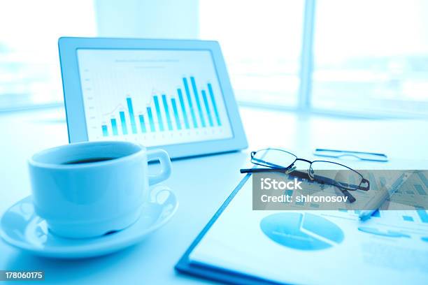 Office Supplies Stock Photo - Download Image Now - Business, Business Strategy, Chart