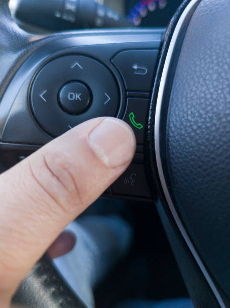 istock Driver about to pick up the phone 1780611858