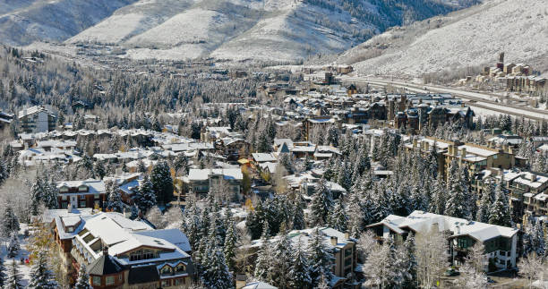 istock Aerial View Across Vail, CO Towards I-70 1780619481