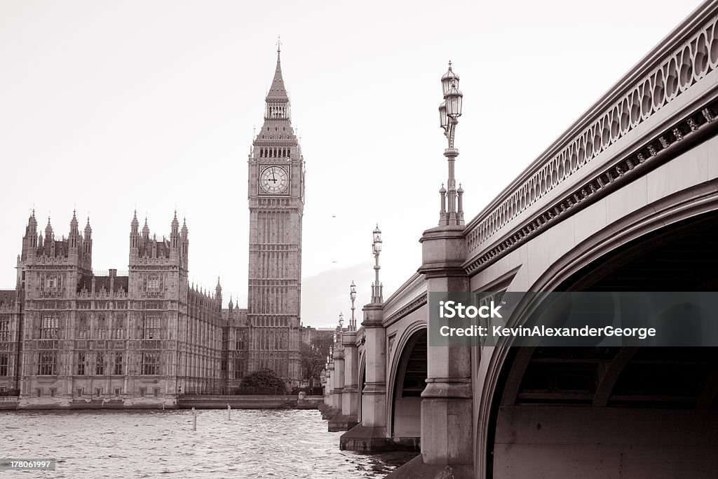 Westminster Bridge, 빅벤, 런던 - 로열티 프리 0명 스톡 사진