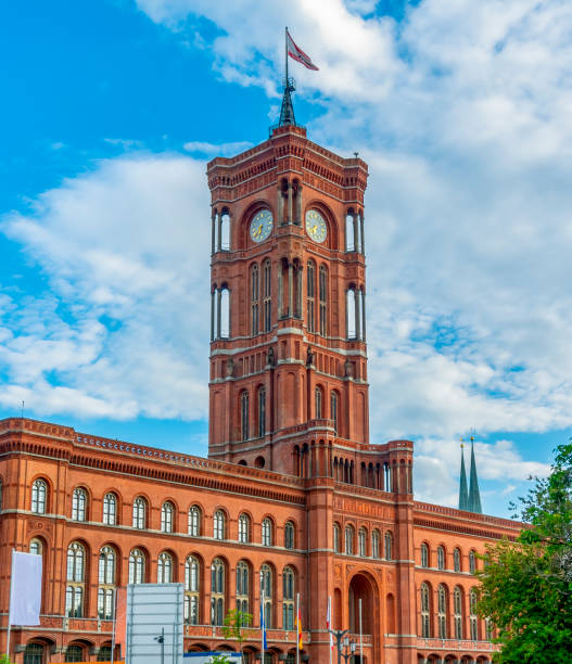istock Red Town Hall (Rotes Rathaus) on Alexanderplatz square, Berlin, Germany 1780628892