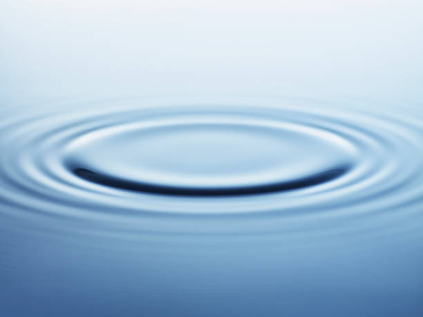 Rings On Water stock photo