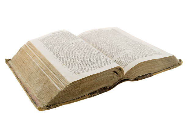 istock Very old vintage bible open for reading 178065172