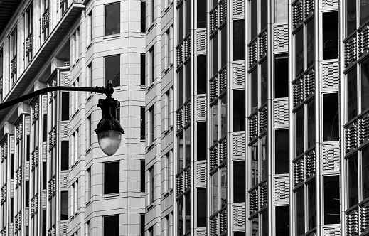 Urban abstract: window facade of a downtown office building. Washington, DC.