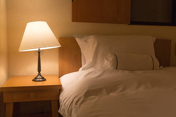 istock Desk lamp in the bedroom 178068483
