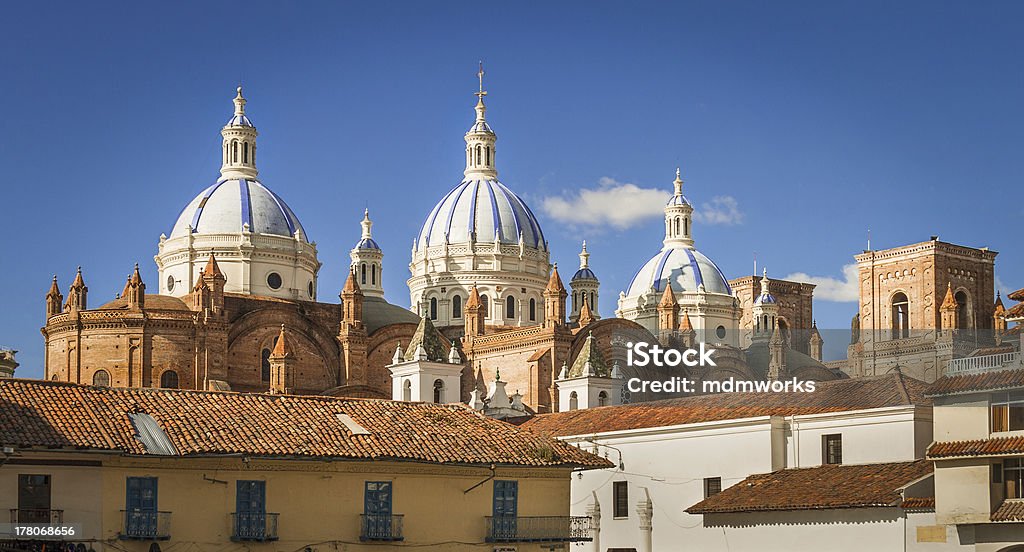 Cathedral of the Immaculate Conception Cathedral Of The Immaculate Conception In Cuenca, Ecuador Architectural Dome Stock Photo