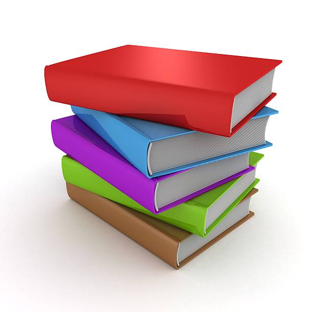 istock stack tower of colorful books on white background 178068896