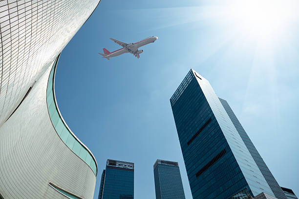 istock airplane in business center 178069544