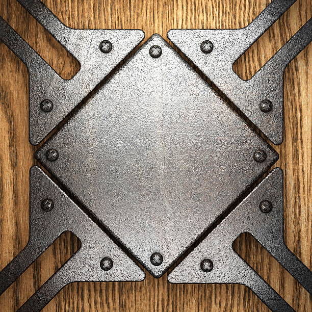 istock metal on wooden background 178069622
