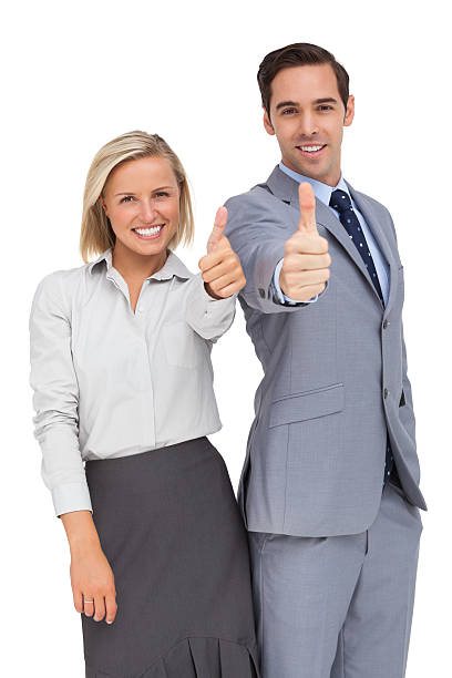 istock Business people showing thumbs up 178069869