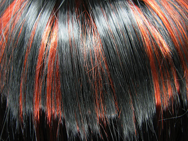 istock black and red highlight hair texture background 178070052