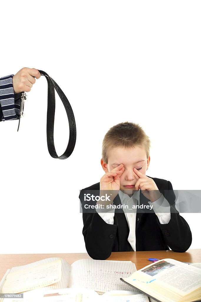 Punizione - Foto stock royalty-free di Bambini maschi